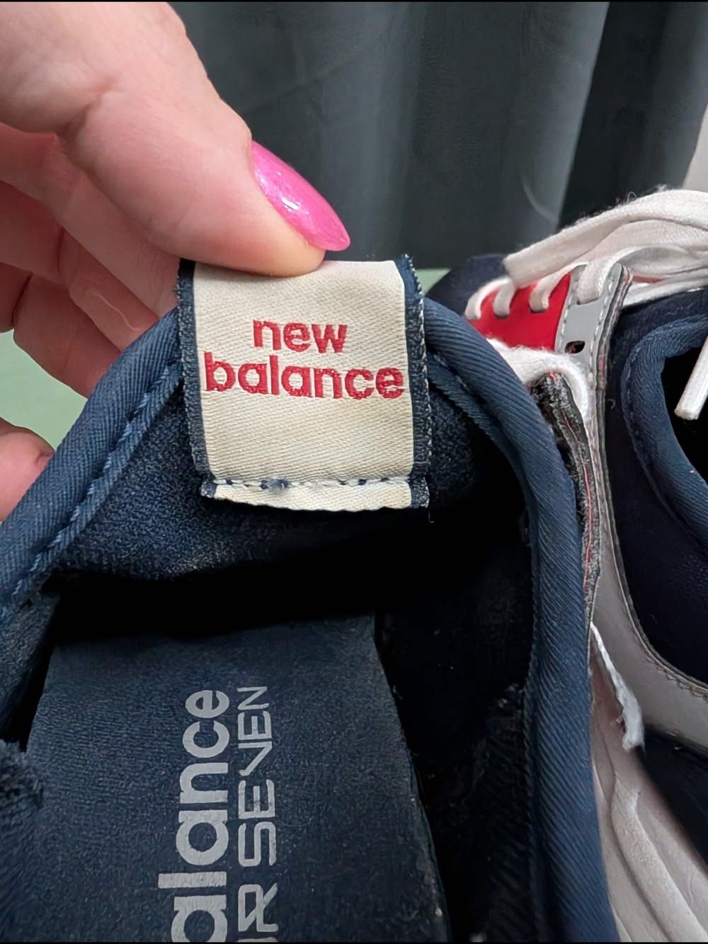 New Balance Women’s Red/White/Blue 24/7 Athletic Sneakers SZ 8 - Picture 8 of 11